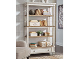 Realyn Brown/White 75" Bookcase (Online Special Price) - Ornate Home