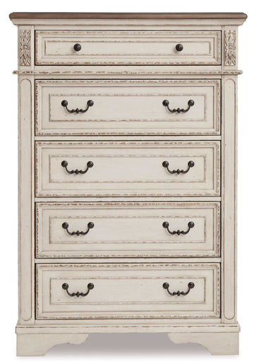 Realyn California King Sleigh Bedroom Set / 5pc - Ornate Home