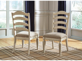 Realyn Chipped White Dining Chair (Set of 2) (Online Special Price) - Ornate Home