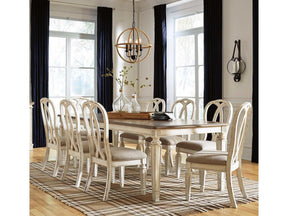 Realyn Chipped White Dining Room Set /  9pc (Online Special Price) - Ornate Home