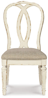 Realyn Chipped White Dining Table and 6 Chairs with Server (Online Special Price) - Ornate Home