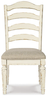Realyn Chipped White Extension Dining Table and 6 Chairs (Online Special Price) - Ornate Home