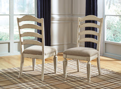 Realyn Chipped White Extension Dining Table and 6 Chairs - Ornate Home