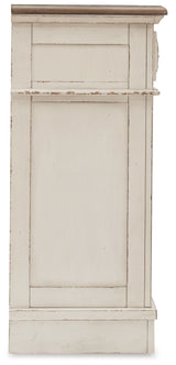 Realyn Chipped White Queen Upholstered Storage Bed, Dresser and Nightstand (Online Special Price) - Ornate Home