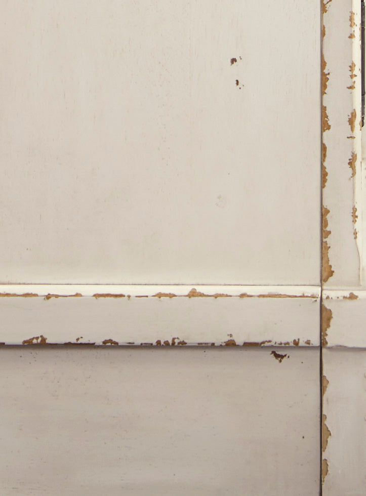 Realyn Chipped White XL 74" TV Stand w/Fireplace Option - Ornate Home