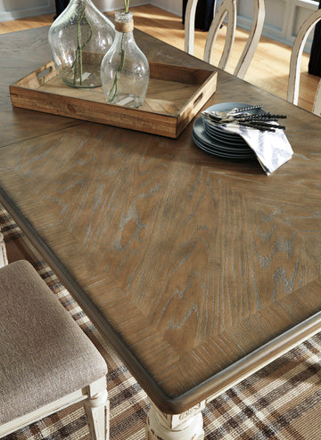 Realyn Dining Table w/ Extension Leaf - Ornate Home