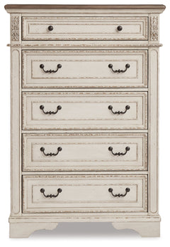 Realyn Queen Upholstered Panel Bedroom Set with Chest - Ornate Home