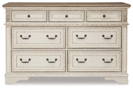 Realyn Two-tone Dresser and 2 Nightstands - Ornate Home