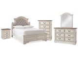 Realyn Two-tone Full Panel Bedroom Set with Dresser, Mirror, Chest and Nightstand (Online Special Price) - Ornate Home