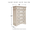 Realyn Two-tone Full Upholstered Panel Bed, Chest and Nightstand (Online Special Price) - Ornate Home