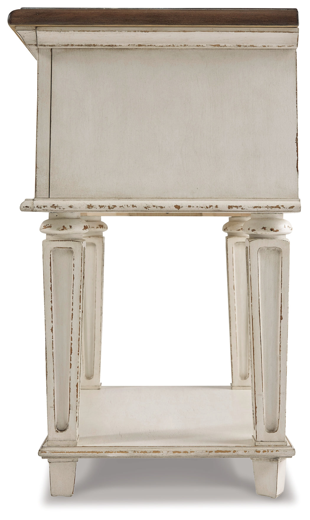 Realyn Two-tone Full Upholstered Panel Bedroom Set with Dresser, Mirror, Chest and 2 Nightstands (Online Special Price) - Ornate Home