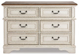 Realyn Two-tone Full Upholstered Panel Bedroom Set with Dresser (Online Special Price) - Ornate Home