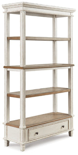 Realyn Two-tone Home Office Desk & Bookcase (Online Special Price) - Ornate Home