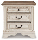 Realyn Two-tone King Panel Bed, Dresser, Mirror, Chest and Nightstand (Online Special Price) - Ornate Home