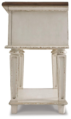 Realyn Two-tone King Panel Bed, Dresser, Mirror and Nightstand - Ornate Home