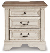 Realyn Two-tone King Panel Bedroom Set with Dresser, Mirror, Chest and 2 Nightstands (Online Special Price) - Ornate Home
