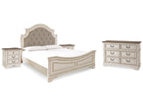 Realyn Two-tone King Panel Bedroom Set with Dresser and 2 Nightstands (Online Special Price) - Ornate Home