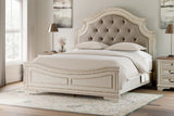 Realyn Two-tone King Panel Bedroom Set with Vanity, Chest and 2 Nightstands (Online Special Price) - Ornate Home