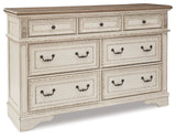 Realyn Two-tone King Panel Storage Bedroom Set with Dresser (Online Special Price) - Ornate Home