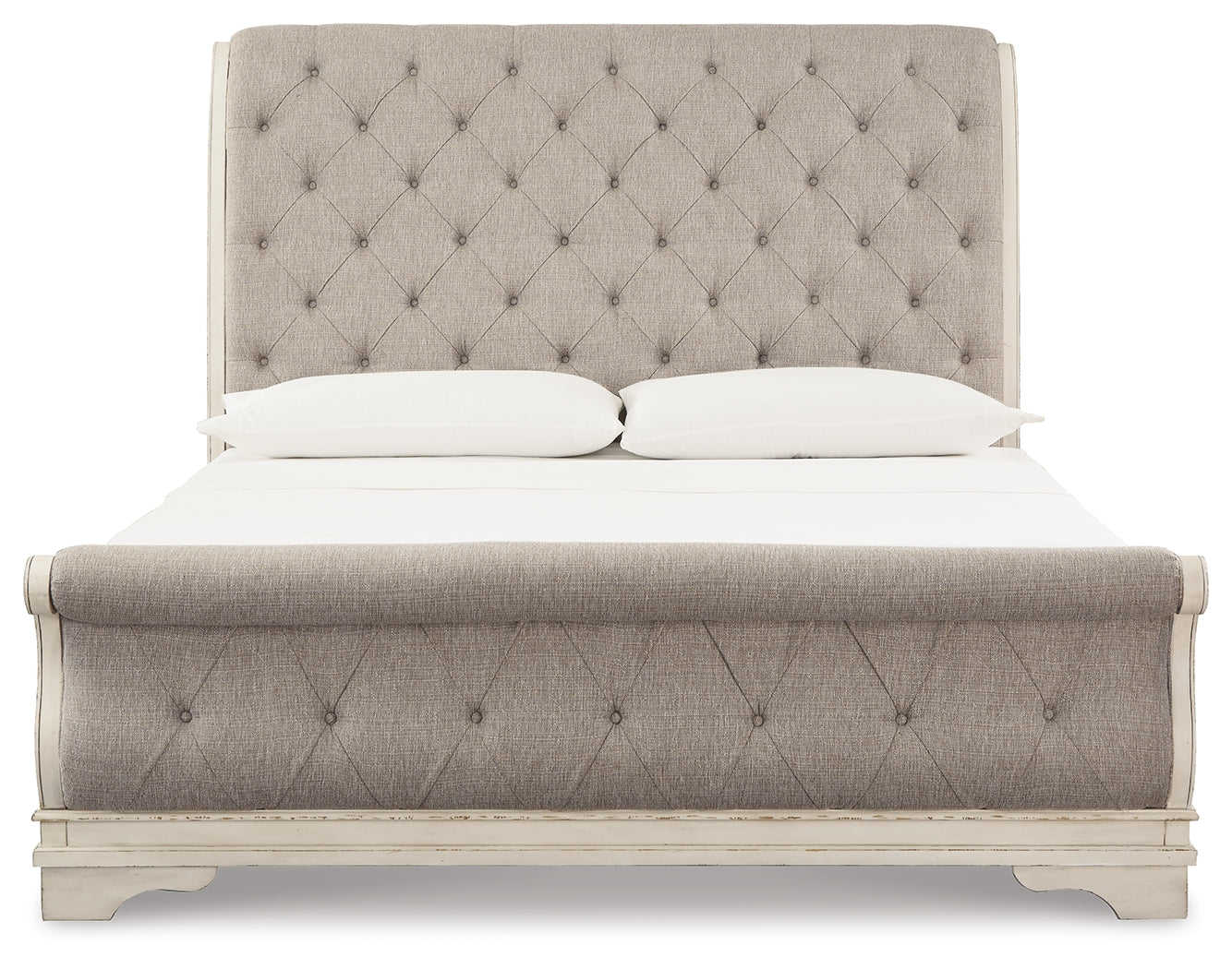 Realyn Two-tone King Sleigh Bed, Dresser and 2 Nightstands (Online Special Price) - Ornate Home
