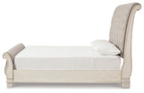 Realyn Two-tone King Sleigh Bed, Dresser and 2 Nightstands (Online Special Price) - Ornate Home