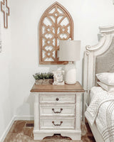 Realyn Two-tone King Sleigh Bedroom Set with Dresser Mirror and Nightstand (Online Special Price) - Ornate Home