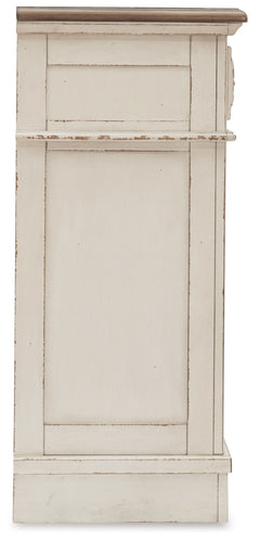 Realyn Two-tone King Upholstered Panel Bedroom Set with Dresser - Ornate Home
