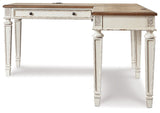 Realyn Two-tone Lift-top Desk, L-shaped Desk and 4 Bookcases (Online Special Price) - Ornate Home