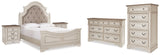 Realyn Two-tone Queen Panel Bedroom Set with Dresser, Chest and 2 Nightstands (Online Special Price) - Ornate Home
