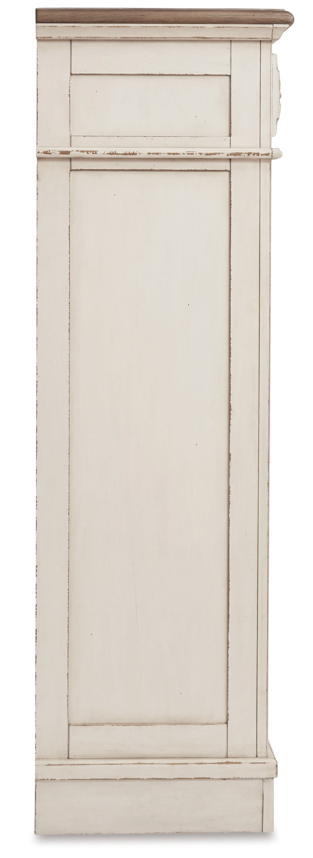 Realyn Two-tone Queen Panel Bedroom Set with Dresser, Mirror, Chest and Nightstand - Ornate Home