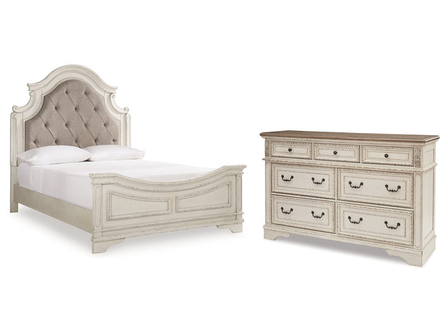 Realyn Two-tone Queen Panel Bedroom Set with Dresser - Ornate Home