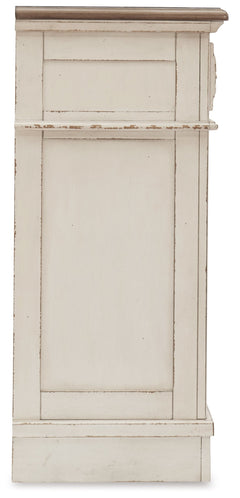 Realyn Two-tone Queen Upholstery Panel Bedroom Set with Dresser, Chest, Nightstand, and Vanity Set - Ornate Home