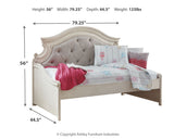 Realyn Two-tone Twin Day Bed with Storage, Dresser, Mirror and Nightstand (Online Special Price) - Ornate Home