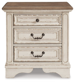 Realyn Two-tone Twin Day Bed with Storage, Dresser, Mirror and Nightstand - Ornate Home
