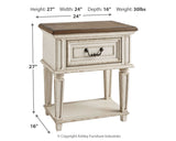Realyn Two-tone Twin Panel Bed, Chest and Nightstand (Online Special Price) - Ornate Home