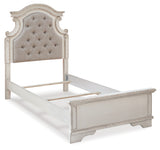 Realyn Two-tone Twin Panel Bed, Chest and Nightstand - Ornate Home