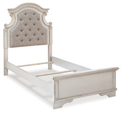 Realyn Two-tone Twin Panel Bed, Chest and Nightstand - Ornate Home