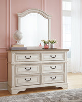 Realyn Two-tone Twin Panel Bedroom Set with Dresser, Mirror and Nightstand (Online Special Price) - Ornate Home