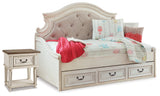 Realyn Two-tone Twin Storage Daybed, Dresser and Nightstand - Ornate Home