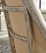 Realyn White/Brown 2pc Home Office L-Shaped Lift Top Desk (Online Special Price) - Ornate Home