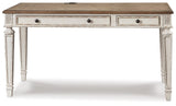 Realyn White/Brown 60" Home Office Desk (Online Special Price) - Ornate Home