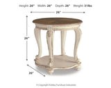 Realyn White/Brown Coffee Table and 2 End Tables (Online Special Price) - Ornate Home