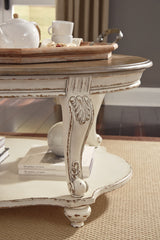 Realyn White/Brown Coffee Table and 2 End Tables (Online Special Price) - Ornate Home