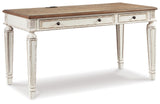 Realyn White/Brown Desk and Bookcase (Online Special Price) - Ornate Home