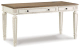 Realyn White/Brown Home Office Lift Top Desk (Online Special Price) - Ornate Home