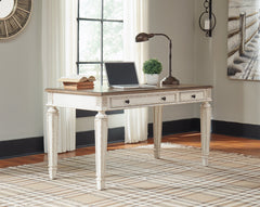 Realyn White/Brown Home Office Lift Top Desk - Ornate Home