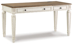 Realyn White/Brown Home Office Lift Top Desk - Ornate Home