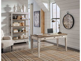 Realyn White/Brown Home Office Set / 2pc (Online Special Price) - Ornate Home