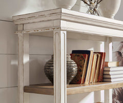 Realyn White/Brown Home Office Set / 2pc - Ornate Home