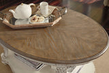 Realyn White/Brown Occasional Table Set / 3pc - Ornate Home